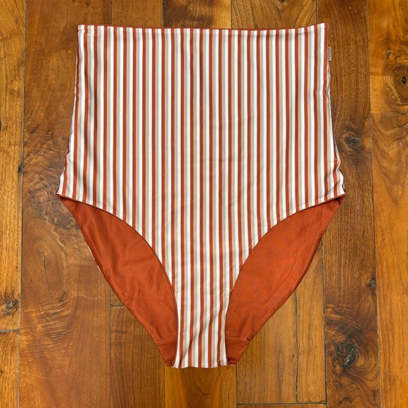 BAIIA High Waist Bikini Set Reversible Striped 8 - Picture 3 of 10